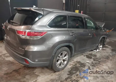 2015 Toyota Highlander Xle V6 из США, поврежденный, VIN 5TDJKRFH4FS085303